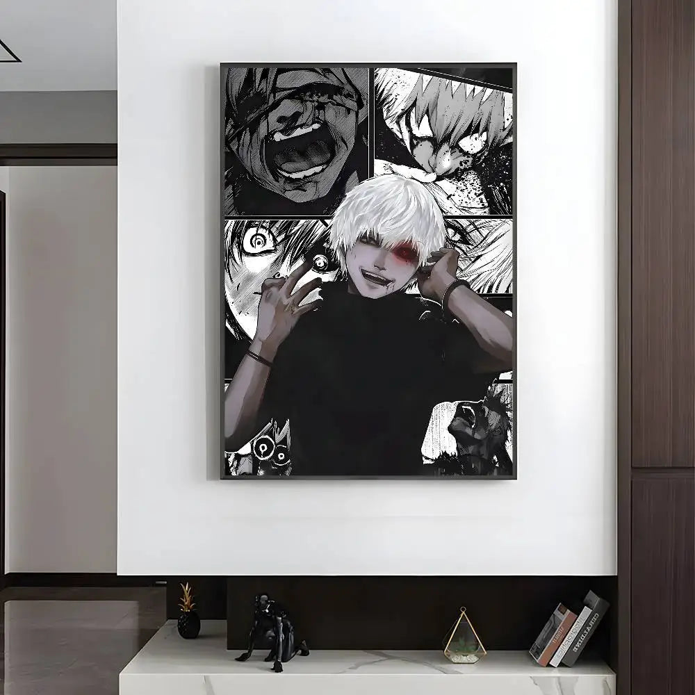 Anime T-Tokyo Ghoul Poster HD art sticky wall waterproof home living room bedroom bar aesthetic decoration