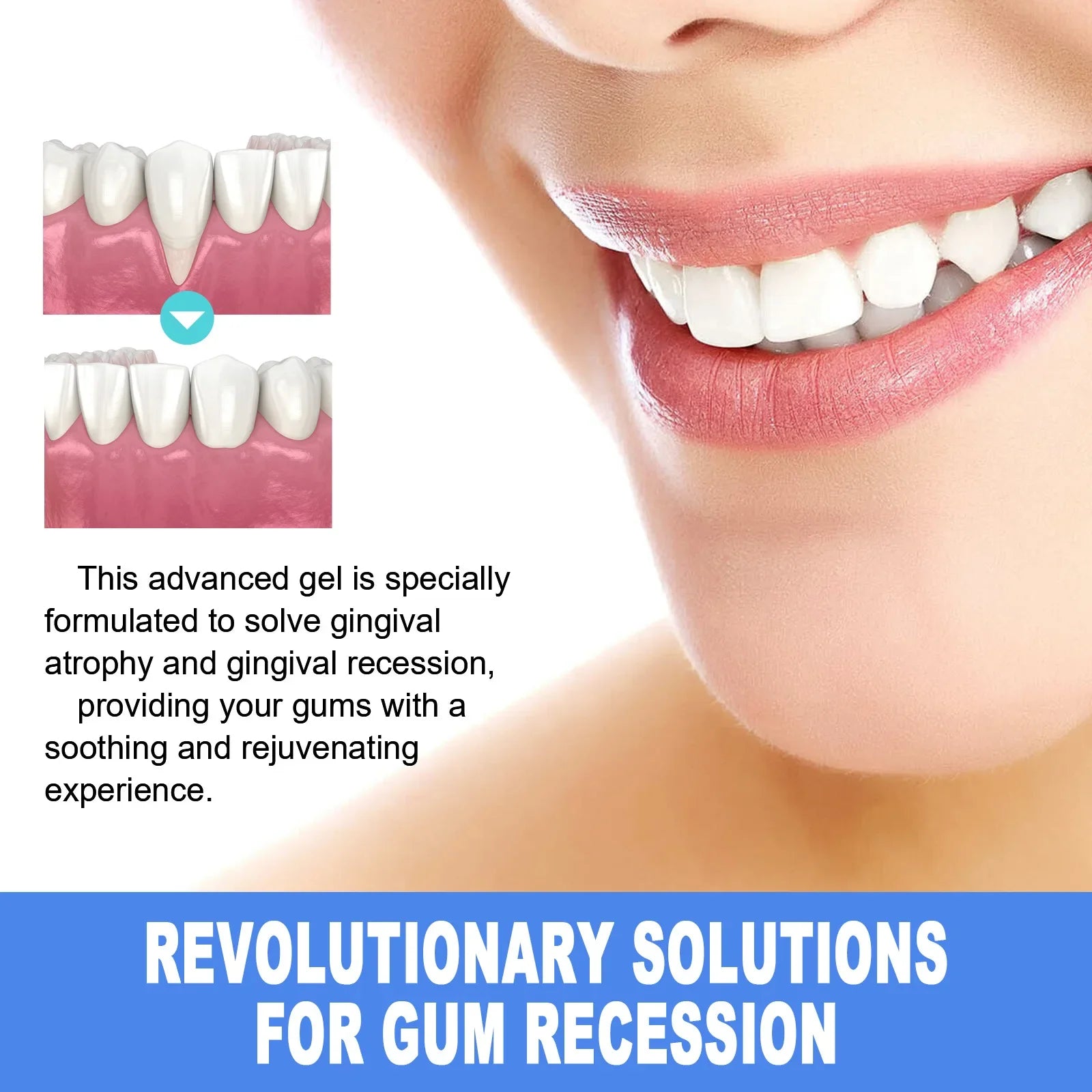 Gum Repair Gel Rebuilding Strengthen Whiten Remove Tooth Stains Anti Gingival Inflammation Recession Bad Breath Protect Oral Gel