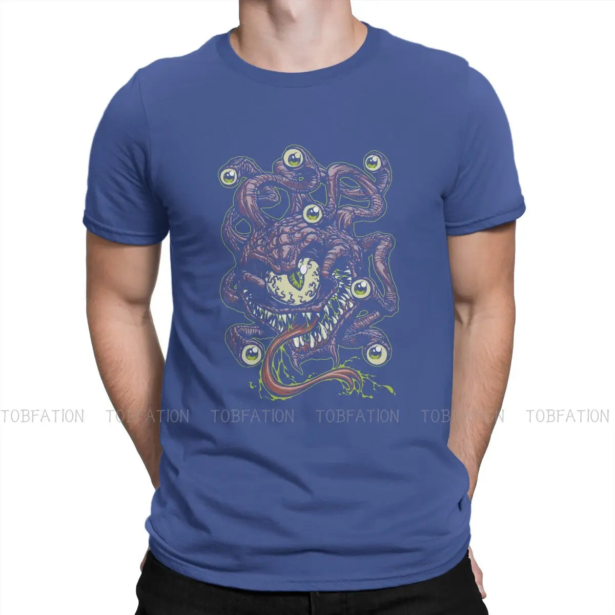 DnD BEHOLD Tshirt Homme Men's Clothes Blusas Loose Cotton T Shirt For Men