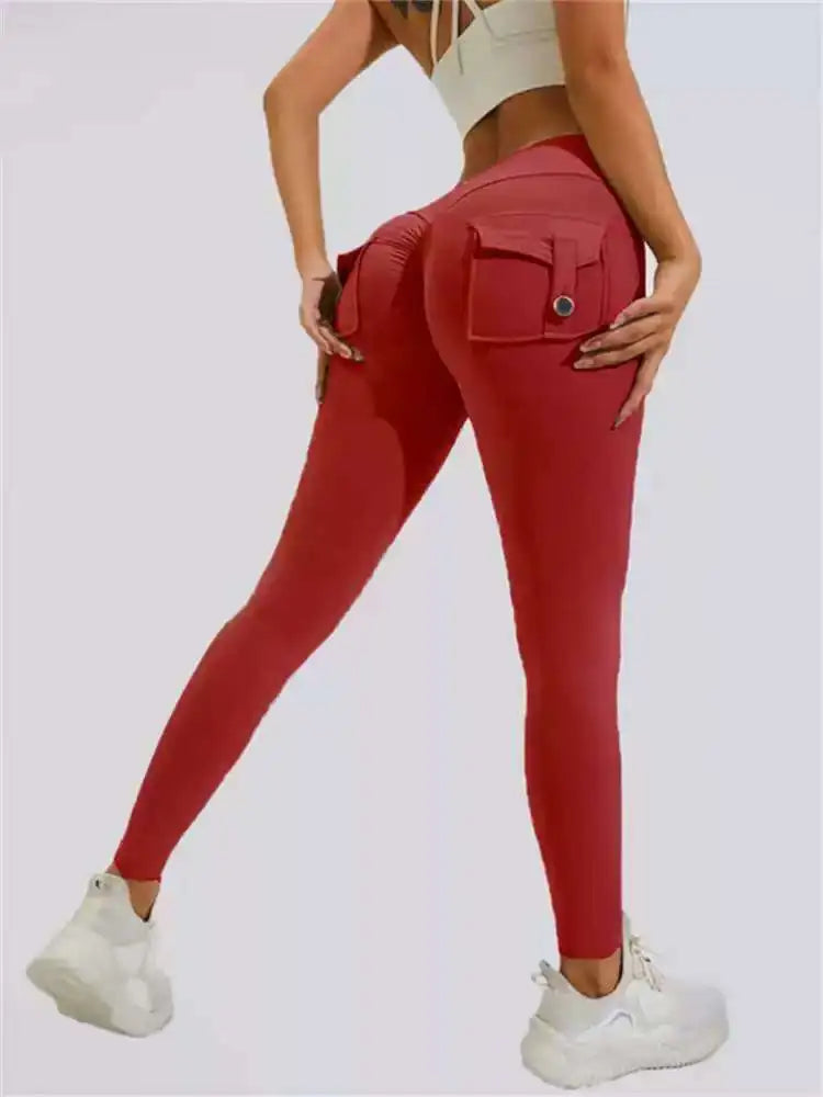 Women's Fitness Pants with High Waist and High Elasticity, Suitable for Running, Tight-fitting Sports and Yoga Pants