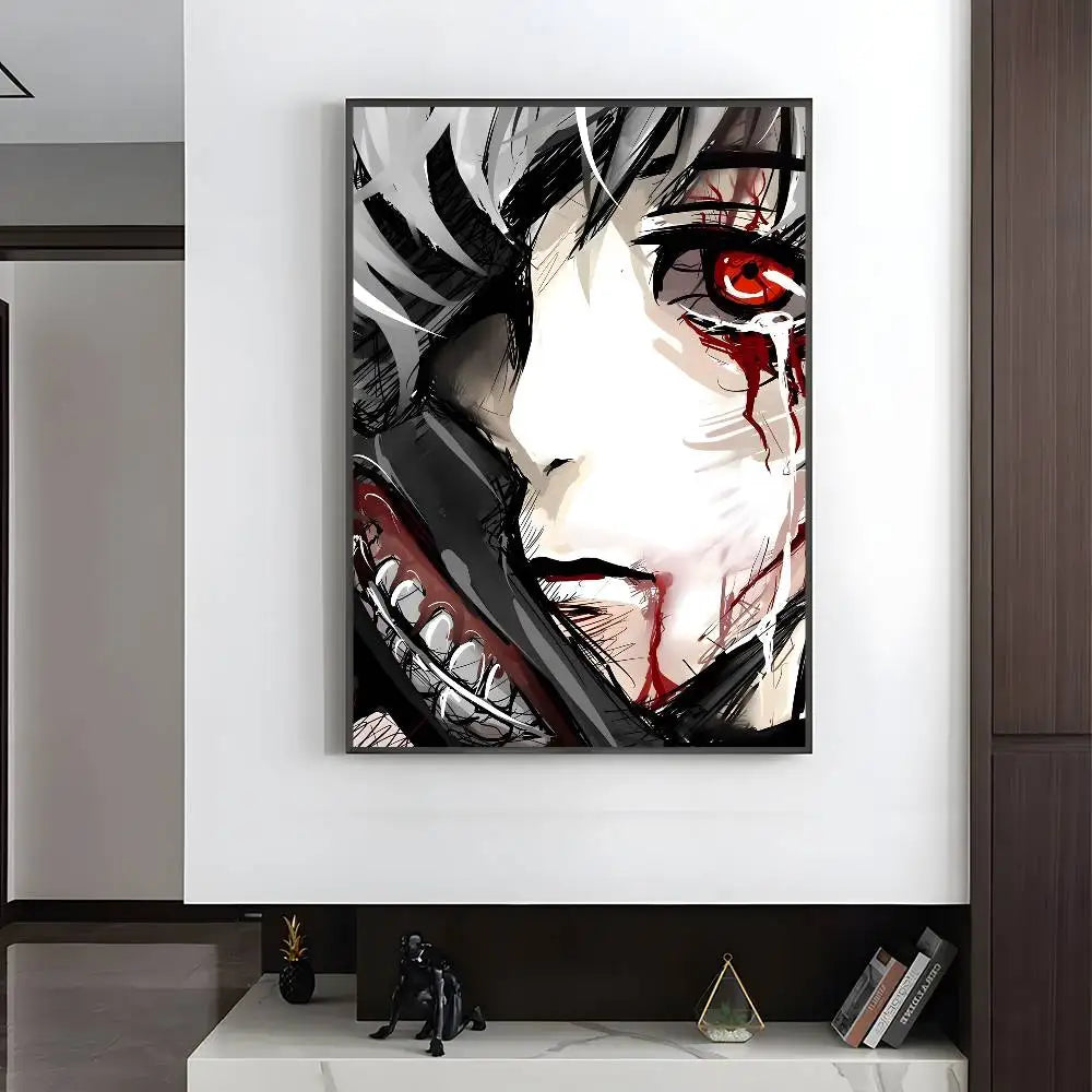 Anime T-Tokyo Ghoul Poster HD art sticky wall waterproof home living room bedroom bar aesthetic decoration