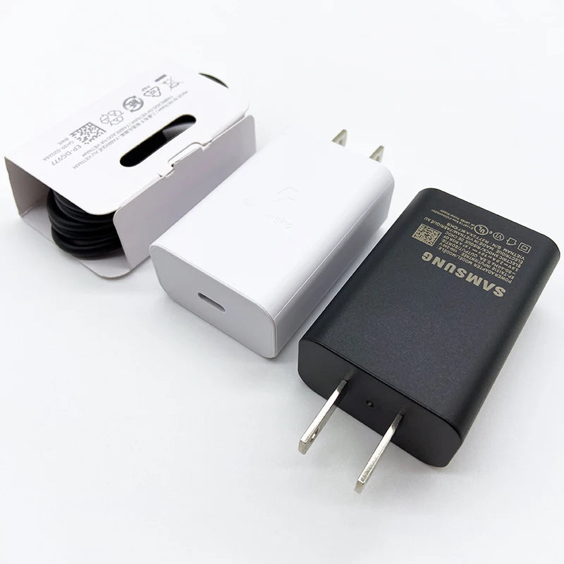 Samsung Fast Charger PD 15W Type C Adapter US Charger USB-C Cable For Galaxy A13 A42 A32 M54 A14 F42 A34 Tablet A7 S6 Lite
