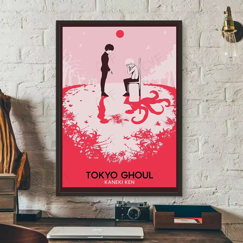 Anime Tokyo Ghoul Poster HD art sticky wall waterproof home living room bedroom bar aesthetic decoration