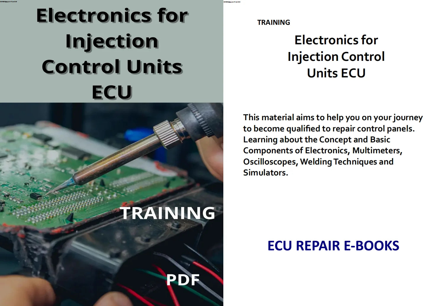 Electronics for ECU Repair Ebook to Learn Concept and Components of Electronics Multimeters Oscilloscopes Welding Techniques PDF