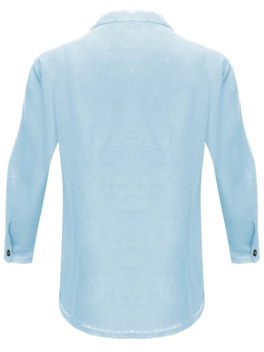 Men's Casual Solid Long Sleeve Shirt With Button Design, Men's Clothes For Spring Summer Autumn