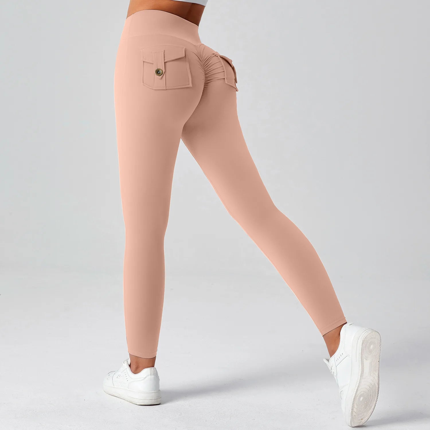 Women's Fitness Pants with High Waist and High Elasticity, Suitable for Running, Tight-fitting Sports and Yoga Pants