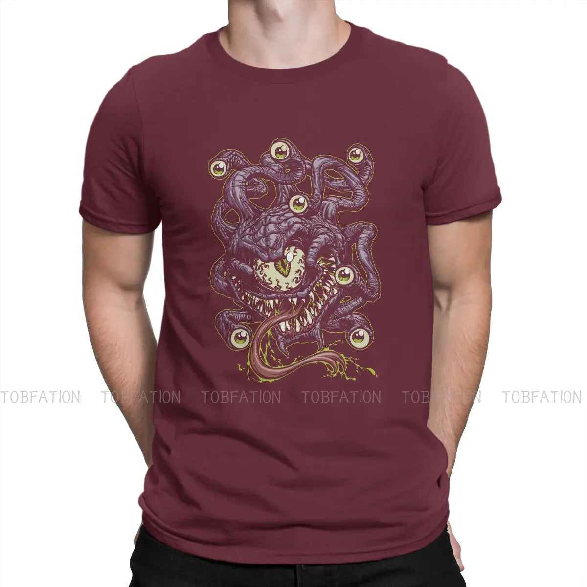 DnD BEHOLD Tshirt Homme Men's Clothes Blusas Loose Cotton T Shirt For Men