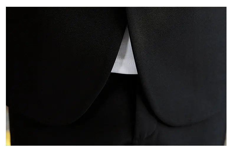 Suit  (Blazer+Pants) Men's Fashionable Checked Travel Gentleman Wedding Fitted Business Trend Casual Korean-style Formal Wear