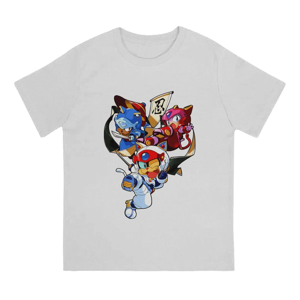 Samurai Pizza Cats Samurai Pizza Cats Tshirt Homme Men's Clothes Polyester T Shirt For Men