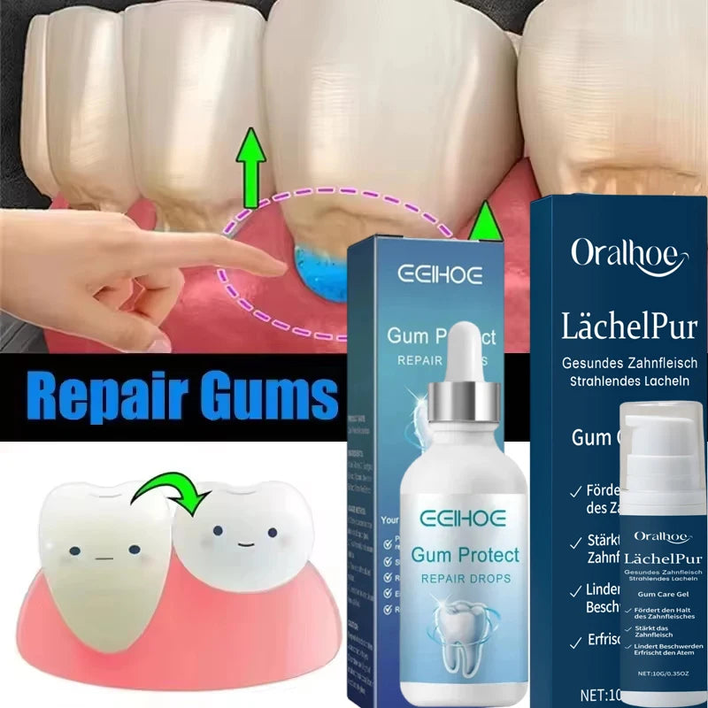 Damaged Gum Repair Care Gel Relieve Sore Gums Allergy Deep Cleaning Teeth Stains Tartar Serum Dental Caries Toothpaste