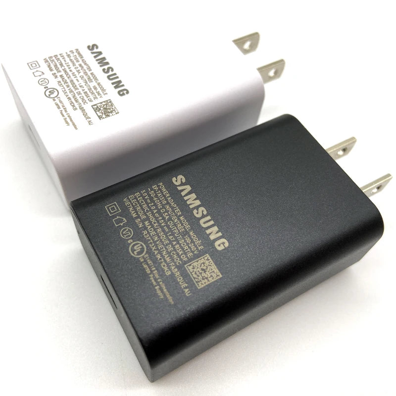 Samsung Fast Charger PD 15W Type C Adapter US Charger USB-C Cable For Galaxy A13 A42 A32 M54 A14 F42 A34 Tablet A7 S6 Lite