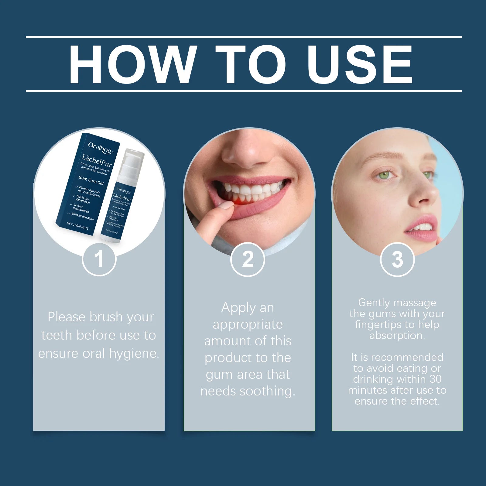 Damaged Gum Repair Care Gel Relieve Sore Gums Allergy Deep Cleaning Teeth Stains Tartar Serum Dental Caries Toothpaste