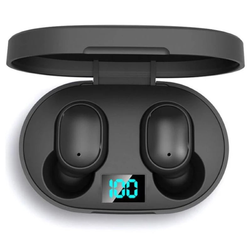E6S TWS Earphones Wireless Bluetooth V5.1 Headset Noise Cancelling Headsets with Mic Sports Headphones For iPhone Xiaomi Redmi