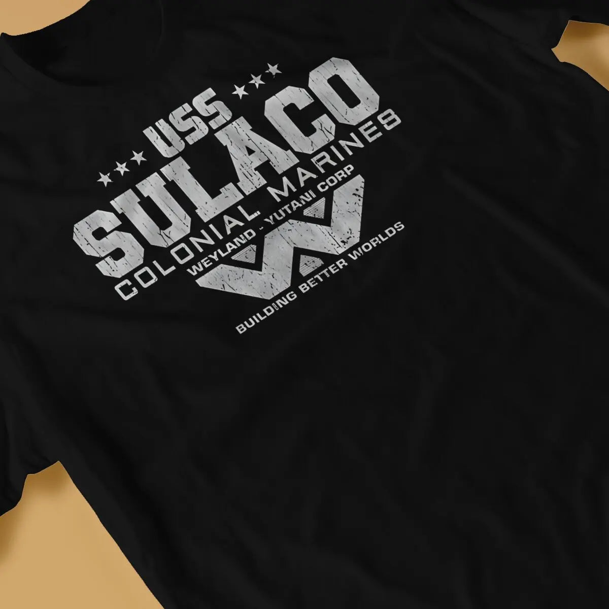 Colonial Marines USS Sulaco Tshirt Homme Men's Clothes Cotton T Shirt For Men
