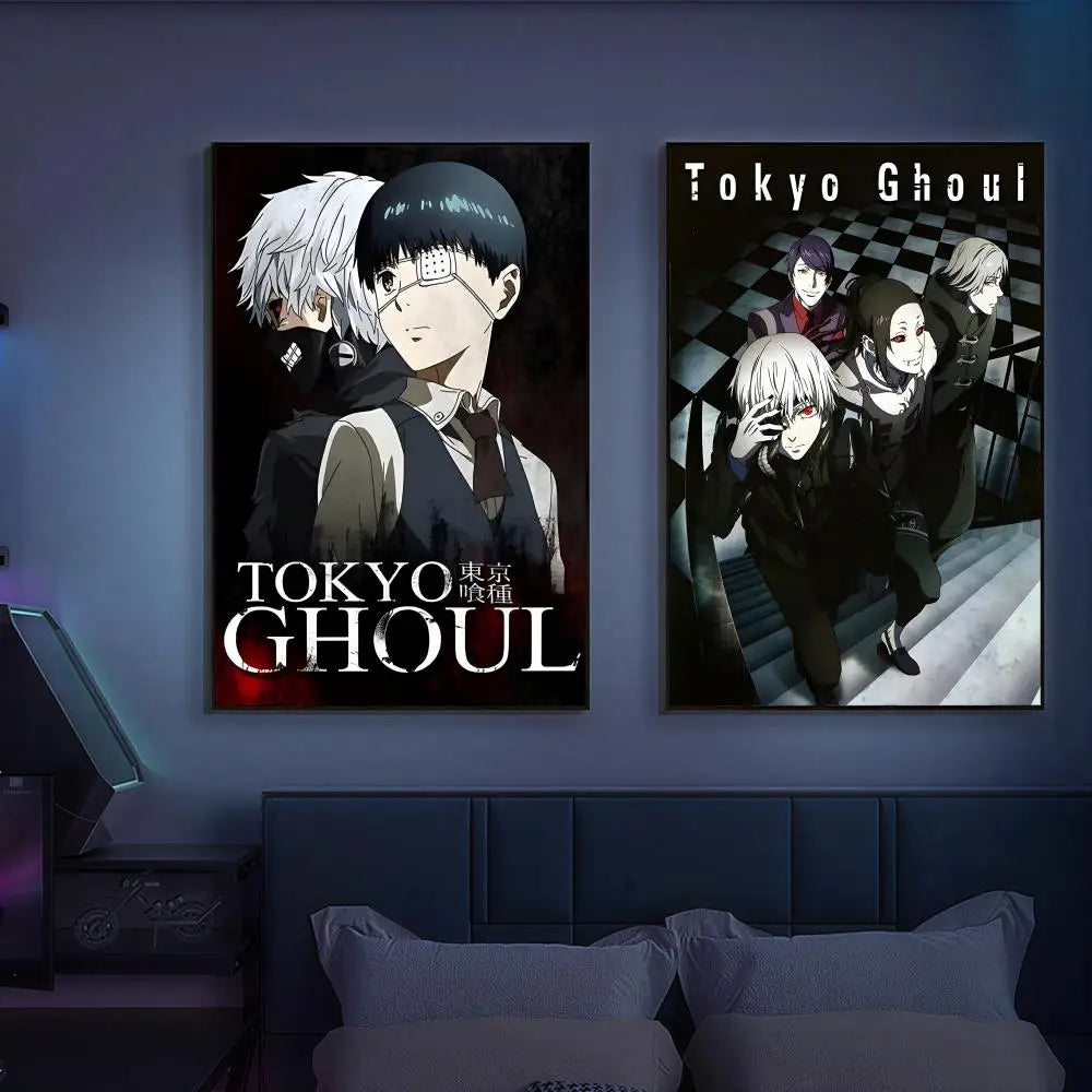 Tokyo G-Ghouls Hot Anime Poster Versatile HD Waterproof Wall Art Self-Adhesive Decor For Any Space Ideal Gift