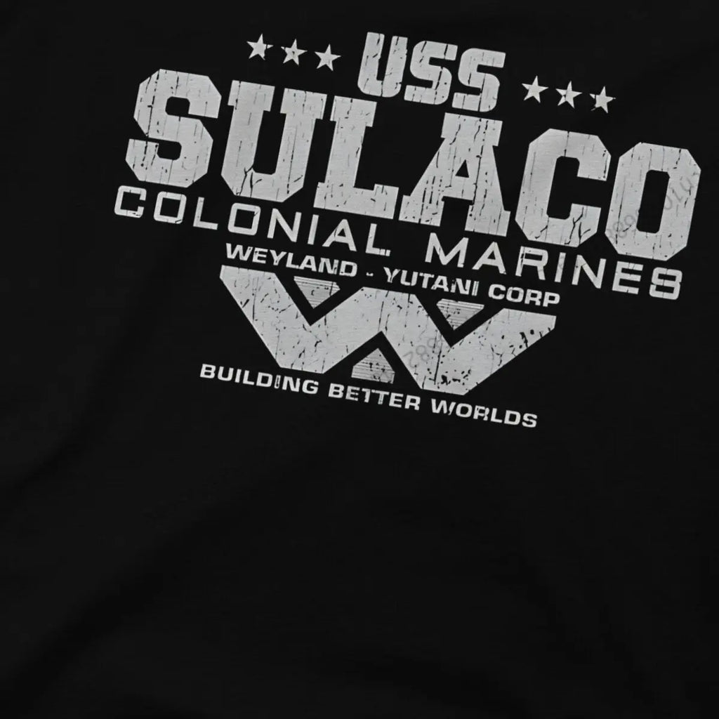 Colonial Marines USS Sulaco Tshirt Homme Men's Clothes Cotton T Shirt For Men