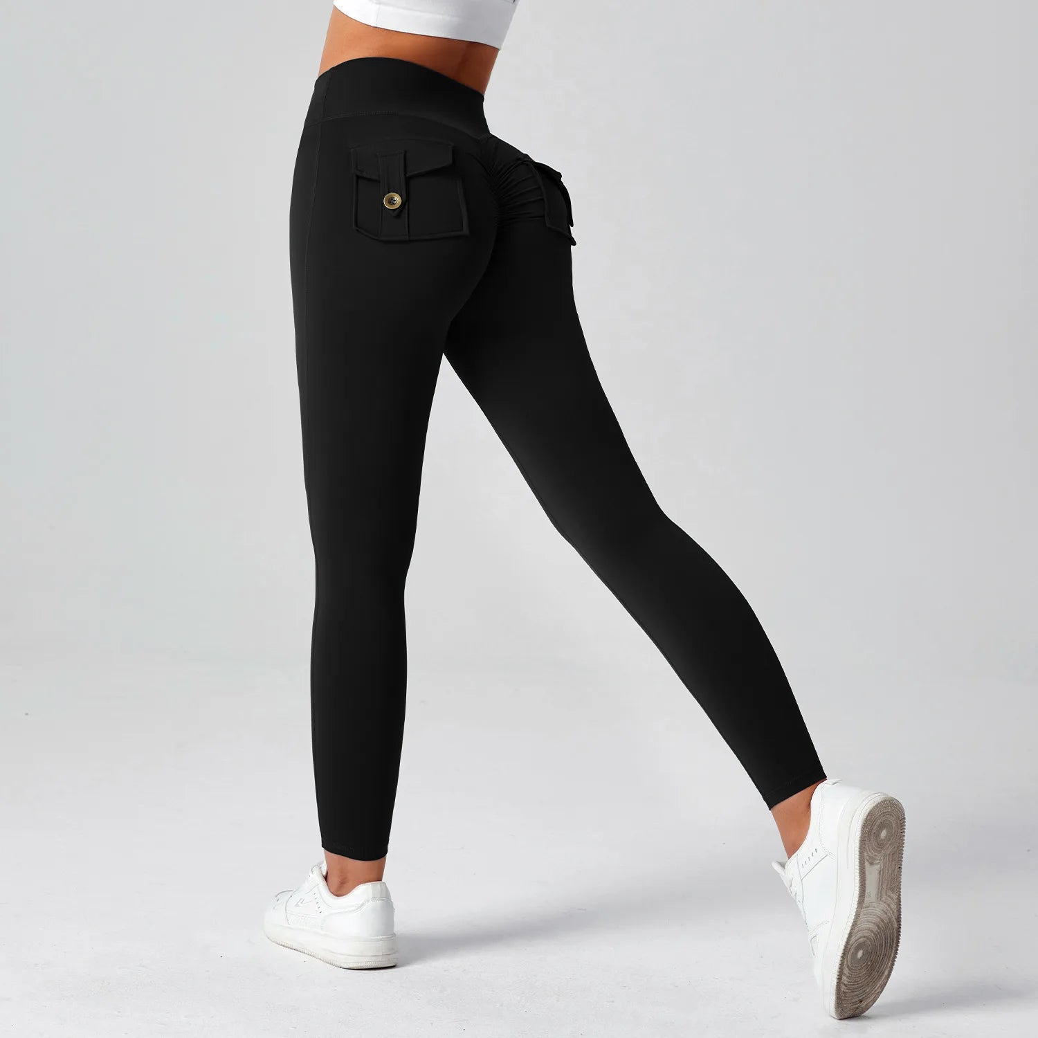 Women's Fitness Pants with High Waist and High Elasticity, Suitable for Running, Tight-fitting Sports and Yoga Pants