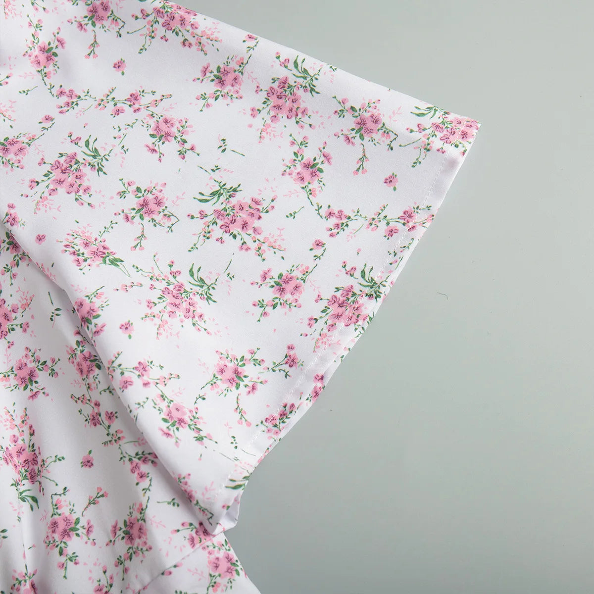 New Summer Women's Printed Short Sleeved Long Dress,Casual Dress,Woman's Clothing,Floral Dresses,White Dresses