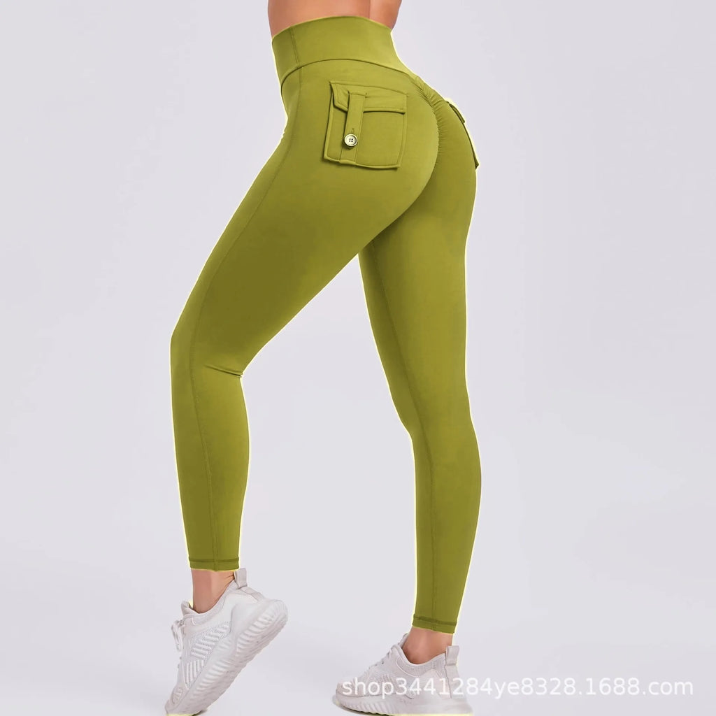 Women's Fitness Pants with High Waist and High Elasticity, Suitable for Running, Tight-fitting Sports and Yoga Pants