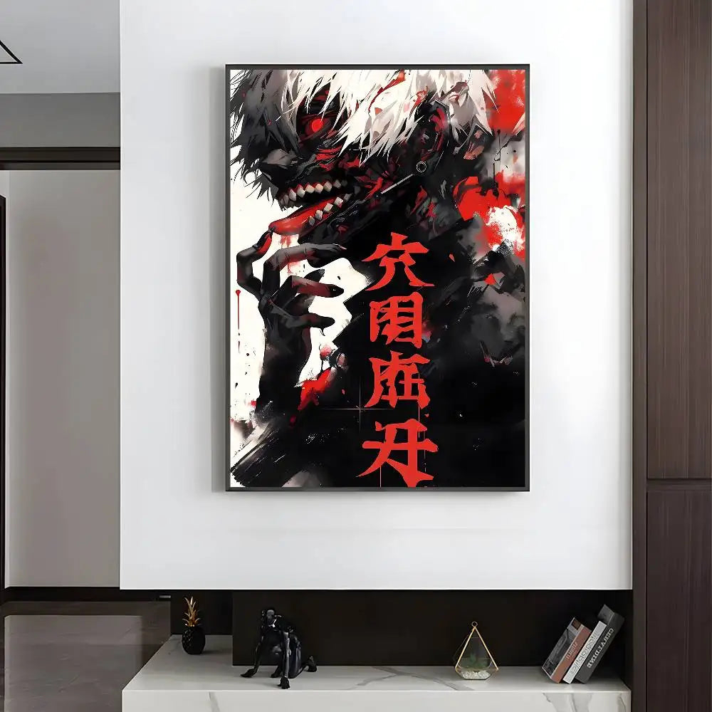 Anime T-Tokyo Ghoul Poster HD art sticky wall waterproof home living room bedroom bar aesthetic decoration