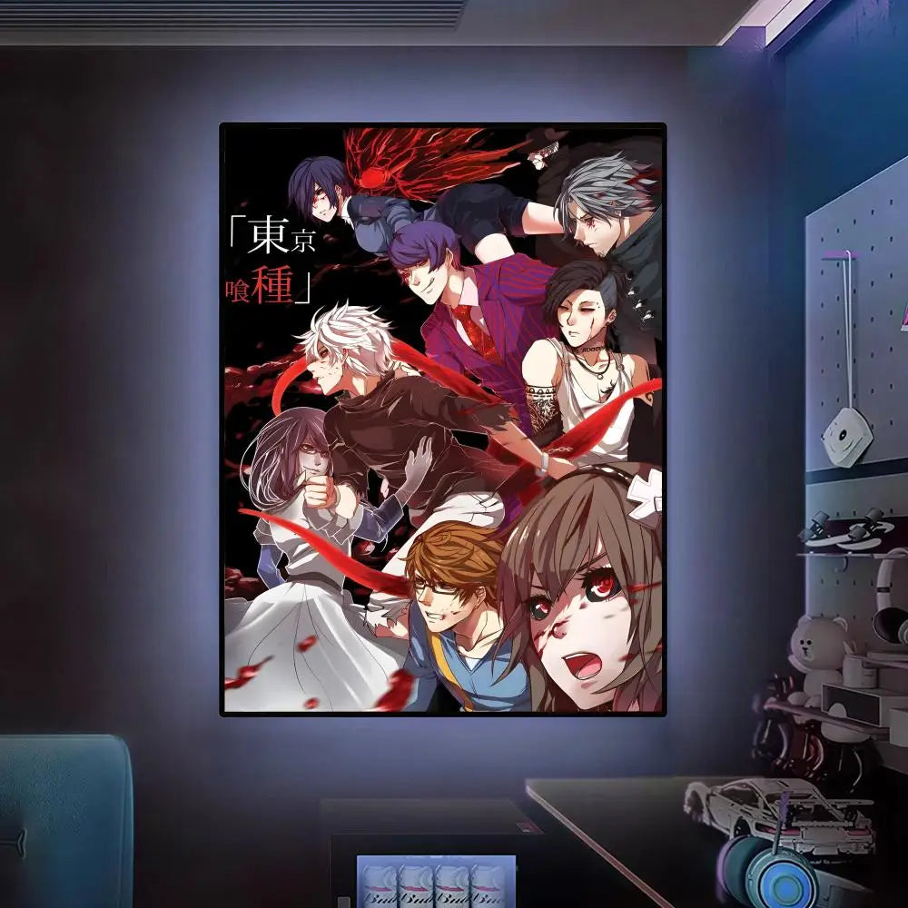 Tokyo G-Ghouls Hot Anime Poster Versatile HD Waterproof Wall Art Self-Adhesive Decor For Any Space Ideal Gift