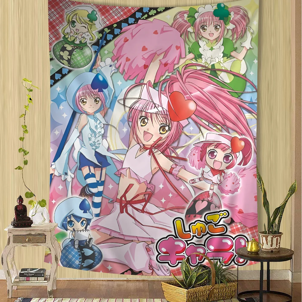 Shugo Chara Japan Cartoon Tapestry Art Science Fiction Room Home Decor Wall Hanging Home Decor
