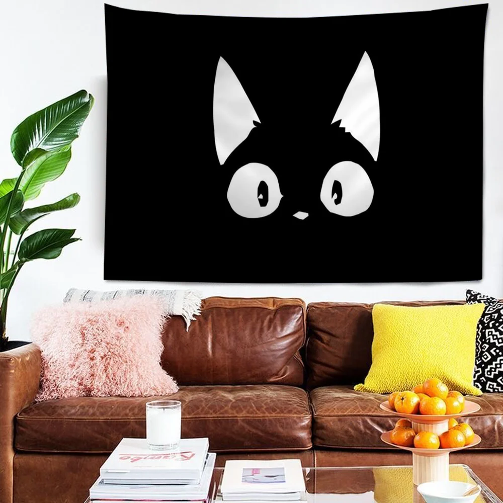 Kikis Delivery Cartoon Tapestry Art Science Fiction Room Home Decor Wall Hanging Home Decor