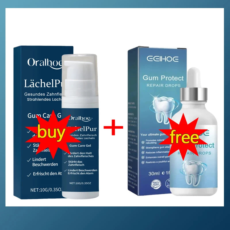 Damaged Gum Repair Care Gel Relieve Sore Gums Allergy Deep Cleaning Teeth Stains Tartar Serum Dental Caries Toothpaste