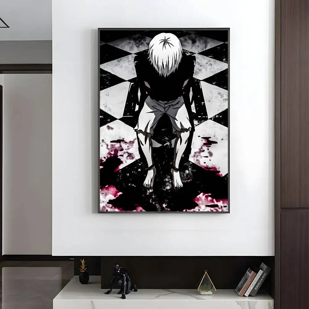 Anime T-Tokyo Ghoul Poster HD art sticky wall waterproof home living room bedroom bar aesthetic decoration