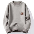 Mens Fashion Sweater Thick Fleeced Top Clothes Casual Pullovers  Jumpers Autumn Winter Men's Clothes