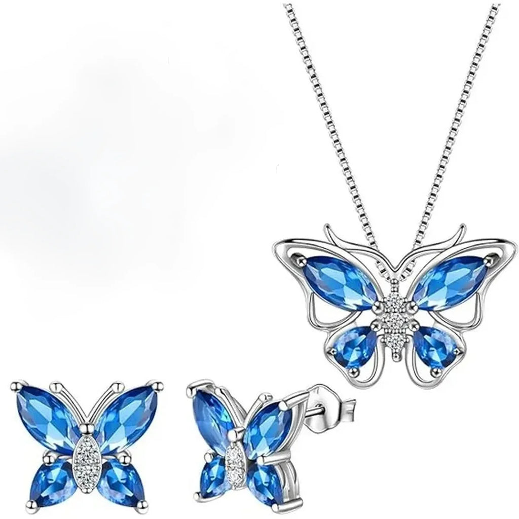 Eternal Rose Gift Set with Necklace And Earrings for Women, for Birthdays, Anniversaries,Valentine'S Day, And Mother'S Day.