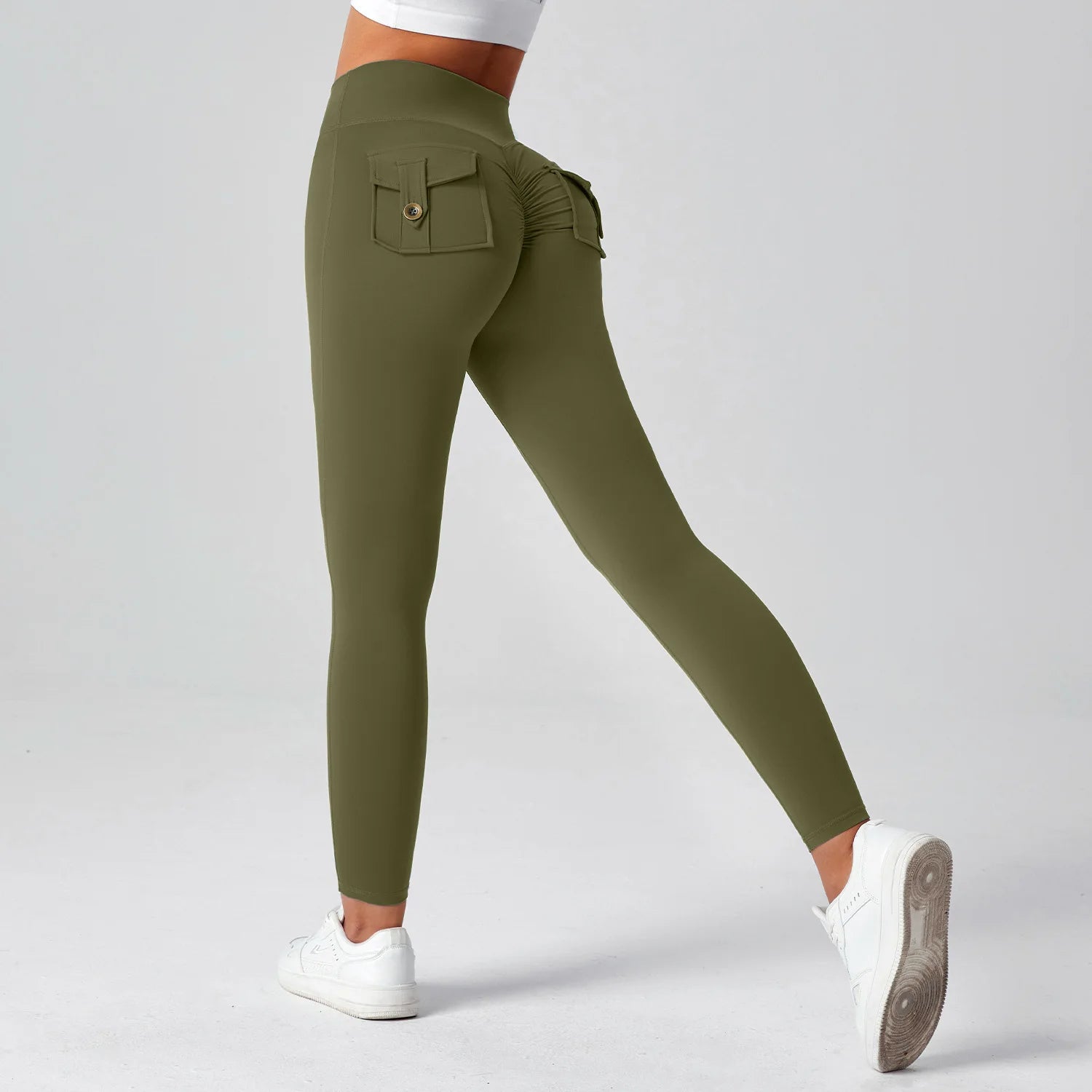 Women's Fitness Pants with High Waist and High Elasticity, Suitable for Running, Tight-fitting Sports and Yoga Pants
