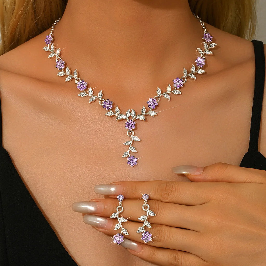 Elegant Flower Design Jewelry Set, Fashion Jewelry for Party, Daily Clothing Decor, Trendy All-match & Exquisite Jewelry