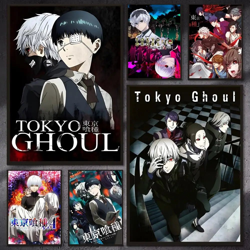 Tokyo G-Ghouls Hot Anime Poster Versatile HD Waterproof Wall Art Self-Adhesive Decor For Any Space Ideal Gift