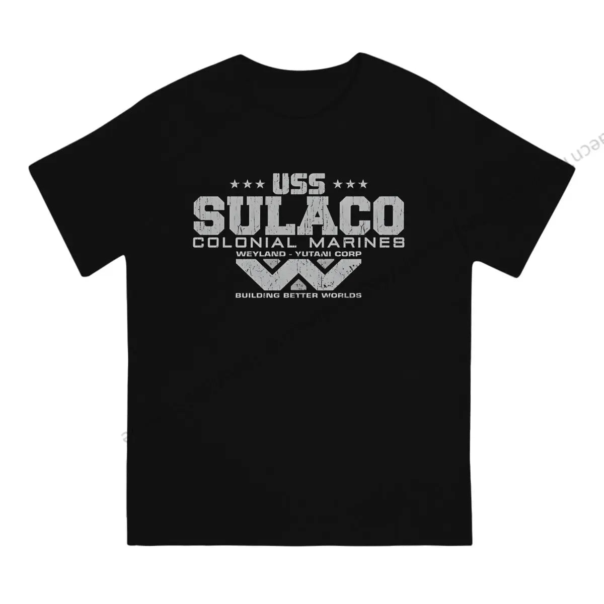 Colonial Marines USS Sulaco Tshirt Homme Men's Clothes Cotton T Shirt For Men