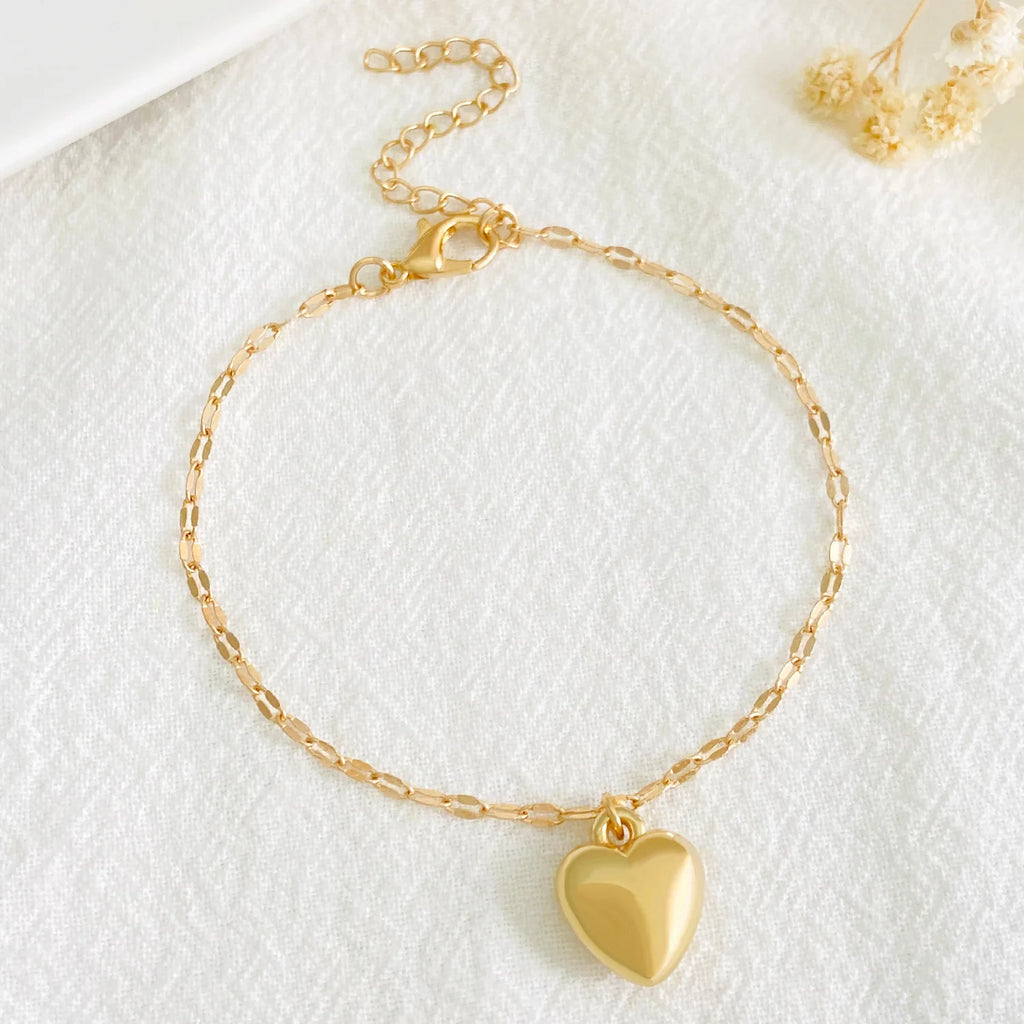 Fashion Heart of Ocean Pendant Bracelets New Shiny Blue Crystal Love  Bracelet for Women Valentine's Day Jewelry Wholesale