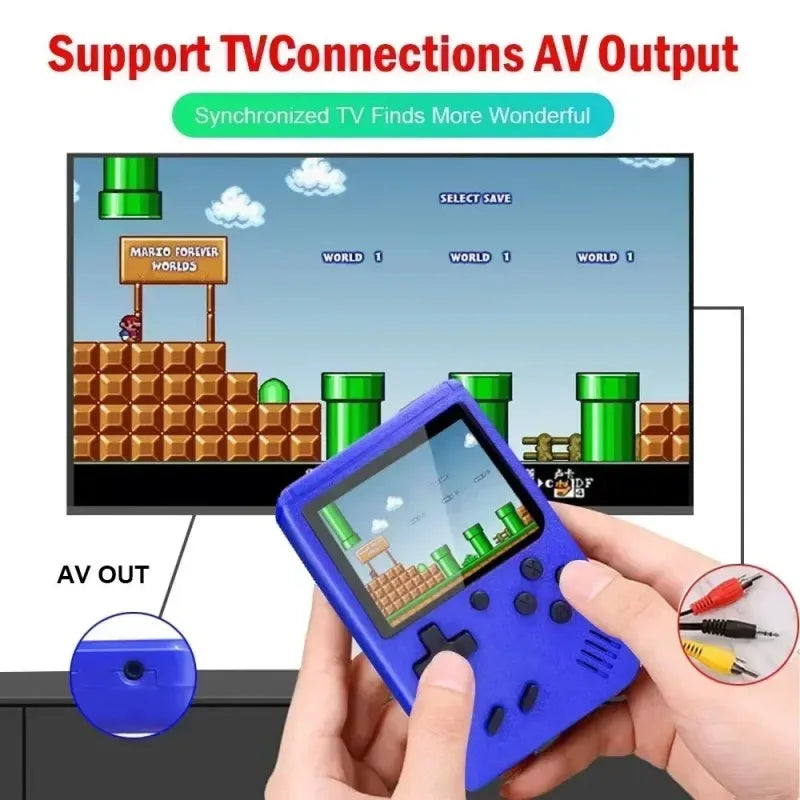 Lenovo Portable Retro Mini Game Console 8-Bit Handheld Game Player Built-in 500 Games AV Out Game Console Valentine's Day Gift