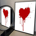 Home decor heart shape Poster HD home decor sticky wall waterproof home living room bar aesthetic decor