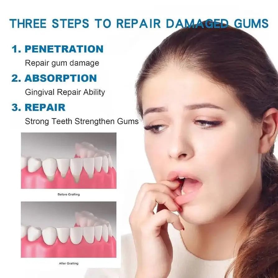 Damaged Gum Repair Care Gel Relieve Sore Gums Allergy Deep Cleaning Teeth Stains Tartar Serum Dental Caries Toothpaste