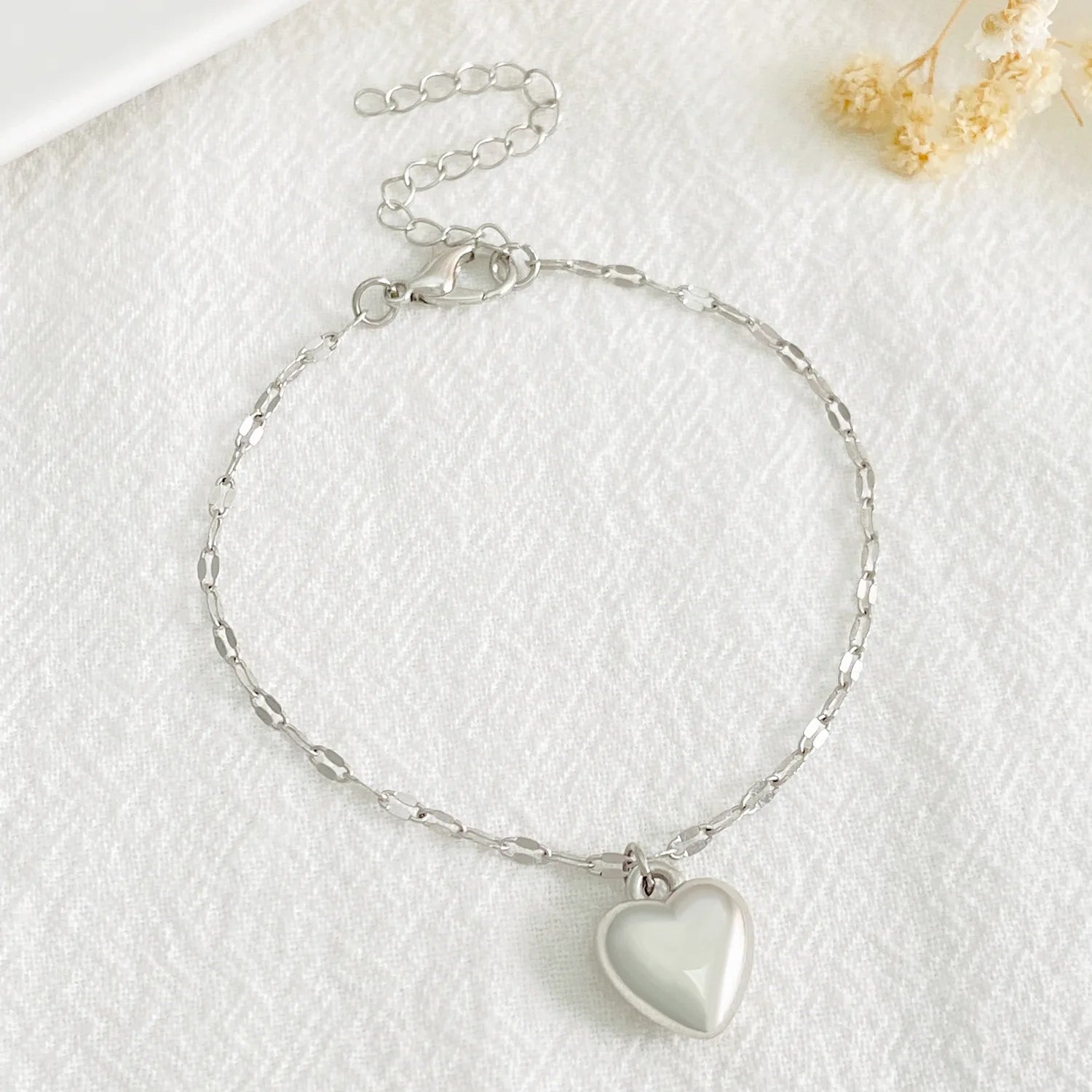 Fashion Heart of Ocean Pendant Bracelets New Shiny Blue Crystal Love  Bracelet for Women Valentine's Day Jewelry Wholesale