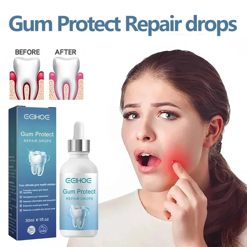 Damaged Gum Repair Care Gel Relieve Sore Gums Allergy Deep Cleaning Teeth Stains Tartar Serum Dental Caries Toothpaste