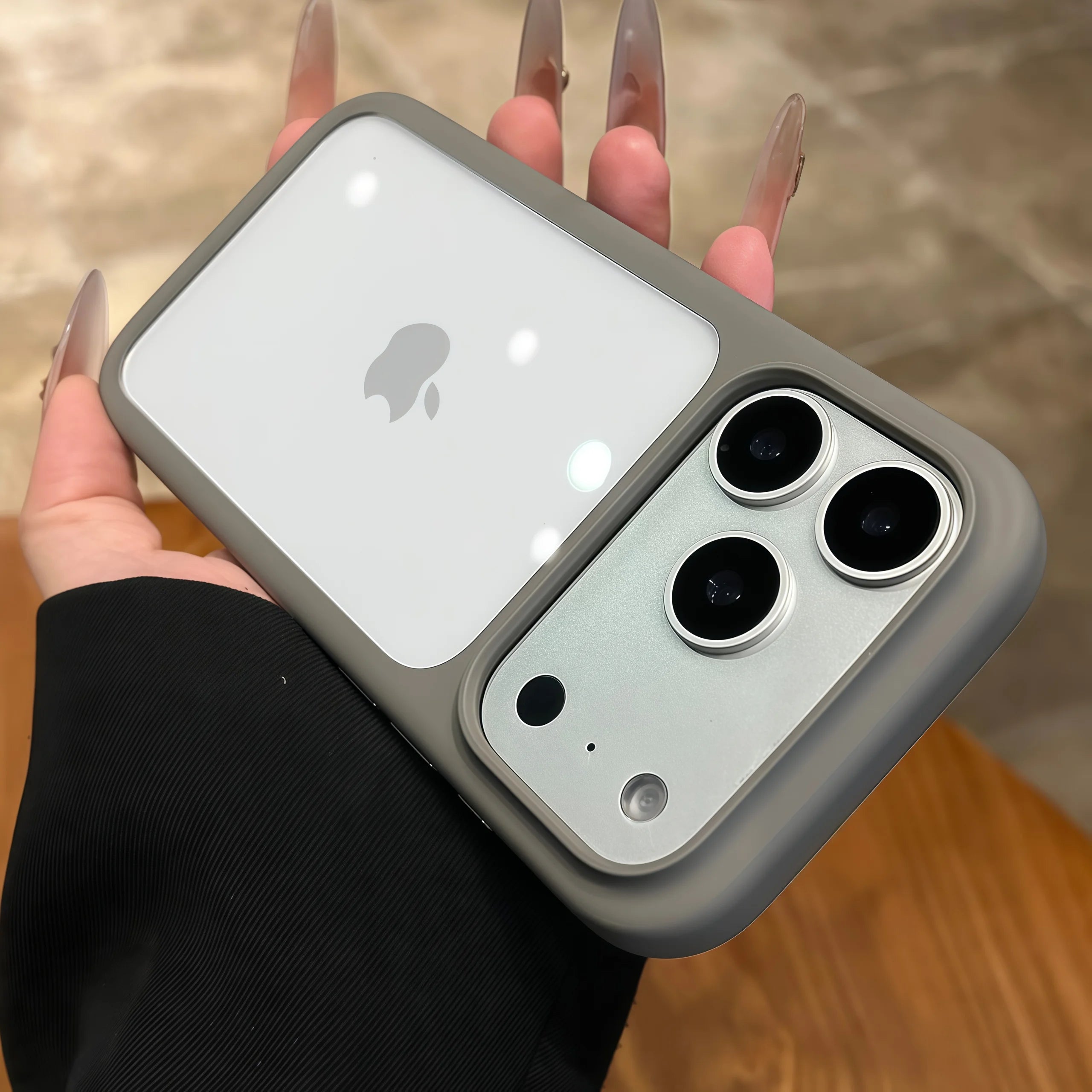 Advanced Silicone Soft Edge Transparent Hard Back Panel Case for Iphone 17 17 Pro 17 Pro Max Shockproof Phone Case Cover Gift