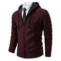 Men's Clothes Knit Sweater Cardigan Hooded Jackets Fleece Warm Casual Jackets Autumn Winter Sweaters Coats
