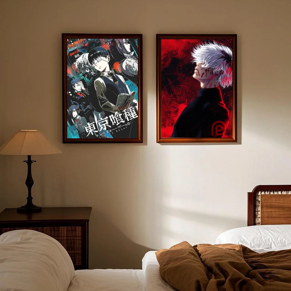 Anime Tokyo Ghoul Poster HD art sticky wall waterproof home living room bedroom bar aesthetic decoration