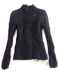 Retro and simple button-decorated long-sleeved top high street fashion slimming Harajuku aesthetic streetwear woman's clothing