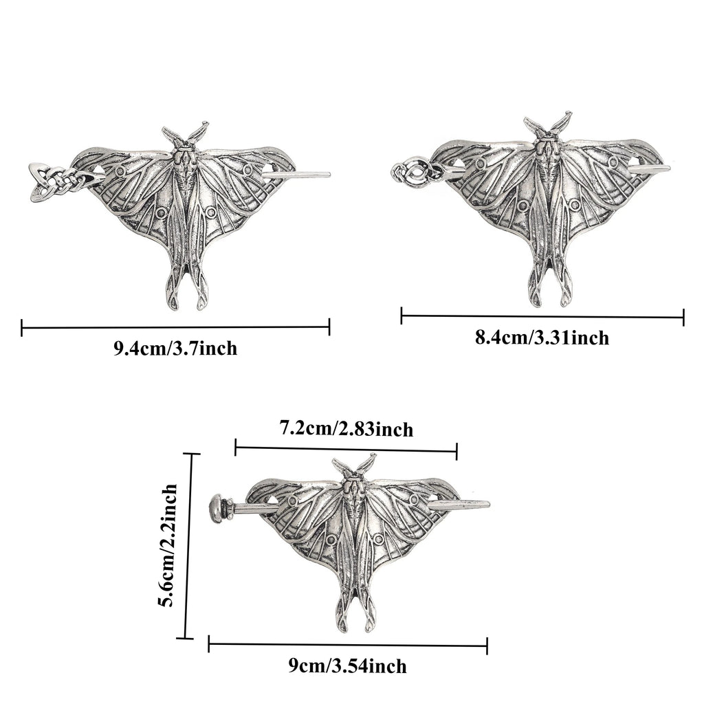 Scandinavian Viking Retro Trendy Butterfly Hairpin Headdress Celtic Knot Hairpin Hair Stick Casual Easiest for Match Party Accessories Valentine's Day Mother's Day Birthday Gift