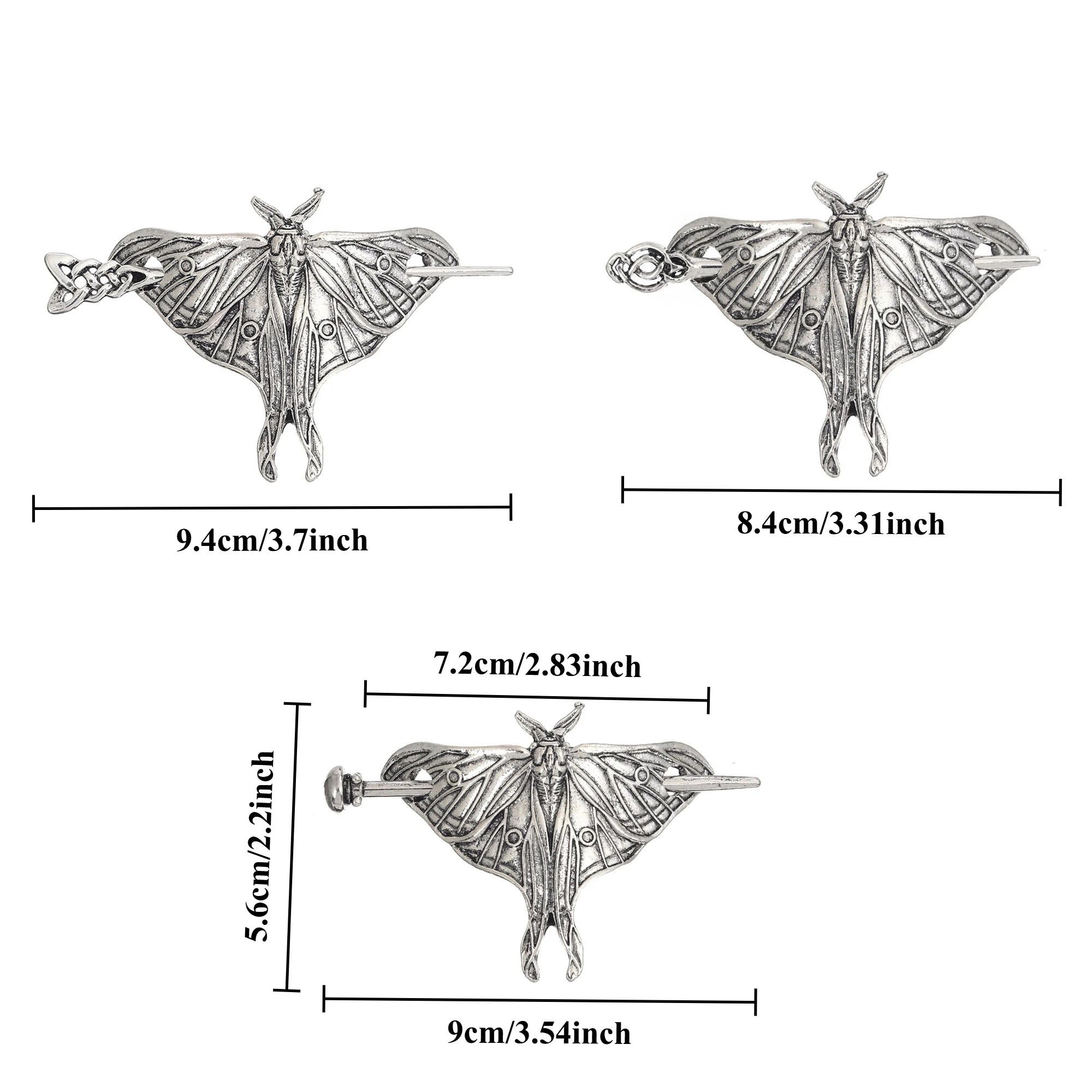 Scandinavian Viking Retro Trendy Butterfly Hairpin Headdress Celtic Knot Hairpin Hair Stick Casual Easiest for Match Party Accessories Valentine's Day Mother's Day Birthday Gift