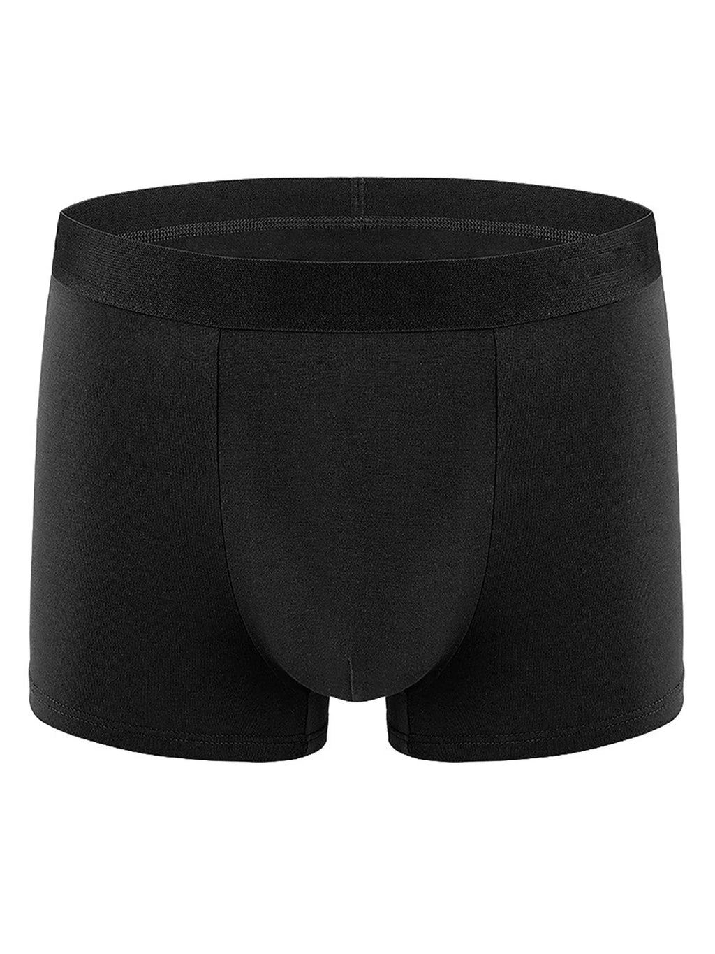 A must-have for everything! 5 pieces of black men's boxer briefs, comfortable and simple daily all-season underwear set