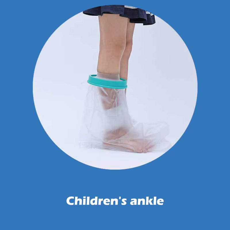 Blue Shower Cover Adult Waterproof Sealed Cast Bandage Protector Wound Fracture Leg Foot Arm Palm Bath Protective Ring Sleeve