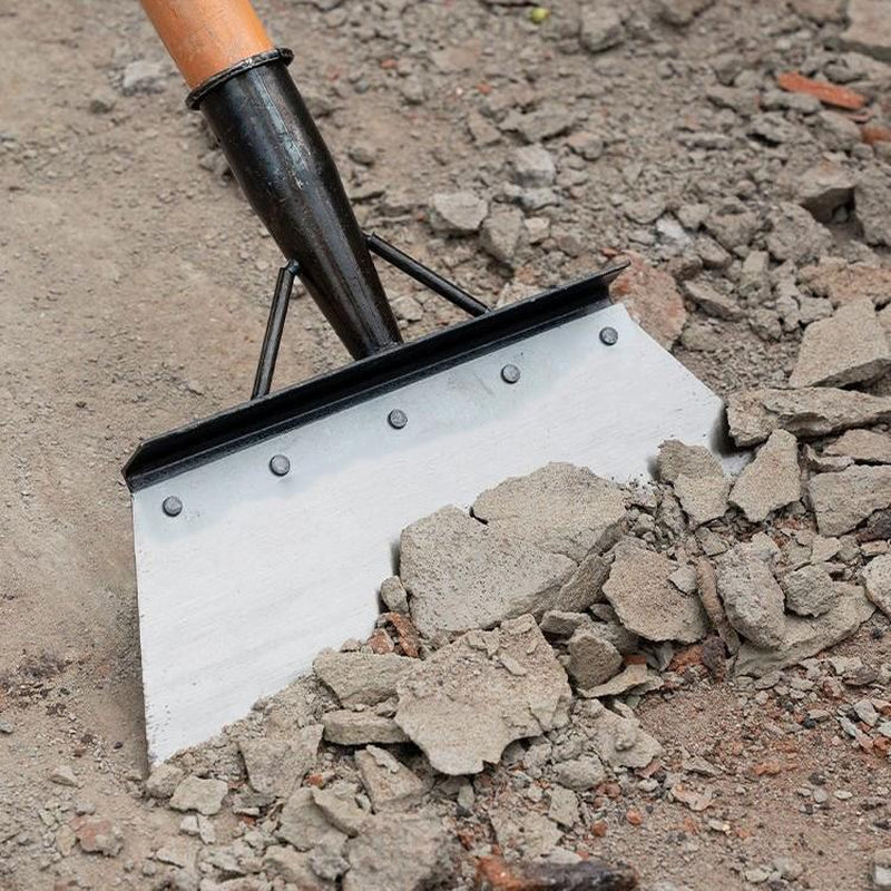 Garden Flat Shovel - Snow Ice Scraper,Multifunctional Garden Cleaning Shovels, Heavy Duty Floor Scrapers Long Handle,Metal Weeding Scraper for Lawn Edging, Snow Ice Removal